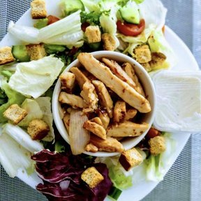 Shredded chicken salad